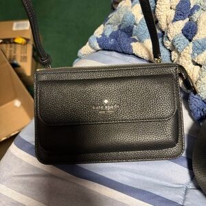 Kate Spade Textured Black Crossbody Bag